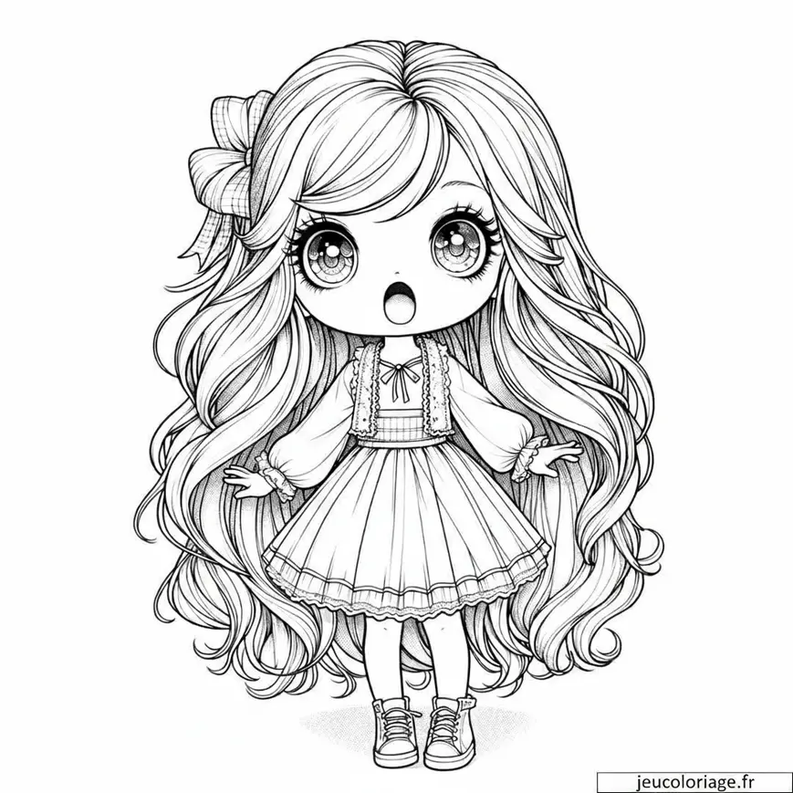 Coloriage Barbie Surprise
