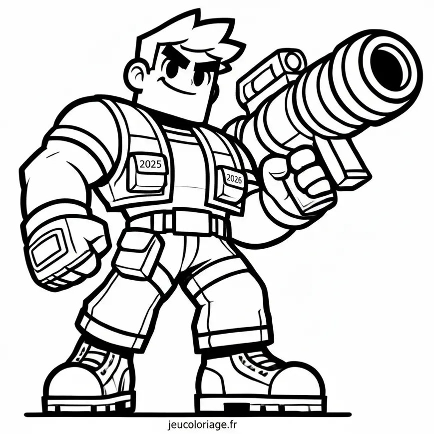 Coloriage Brock Brawl Stars