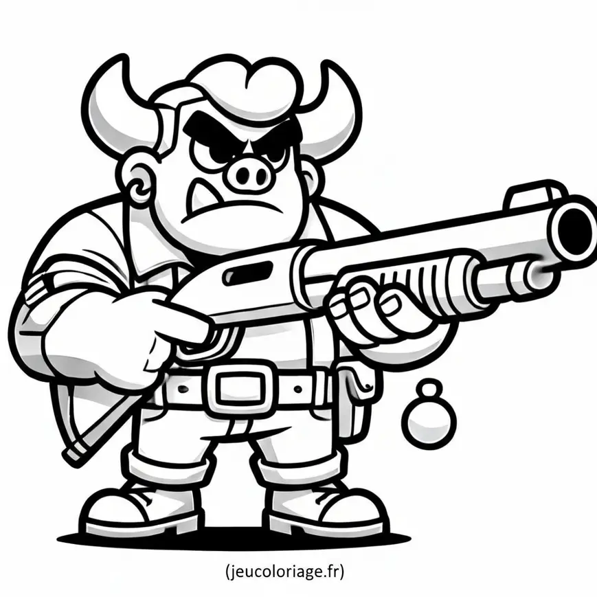 Coloriage Bull Brawl Stars