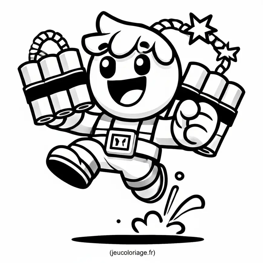 Coloriage Dynamike Brawl Stars