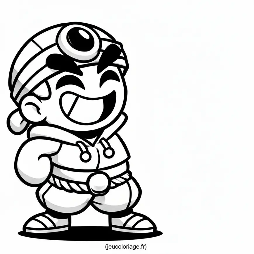 Coloriage Gene Brawl Stars