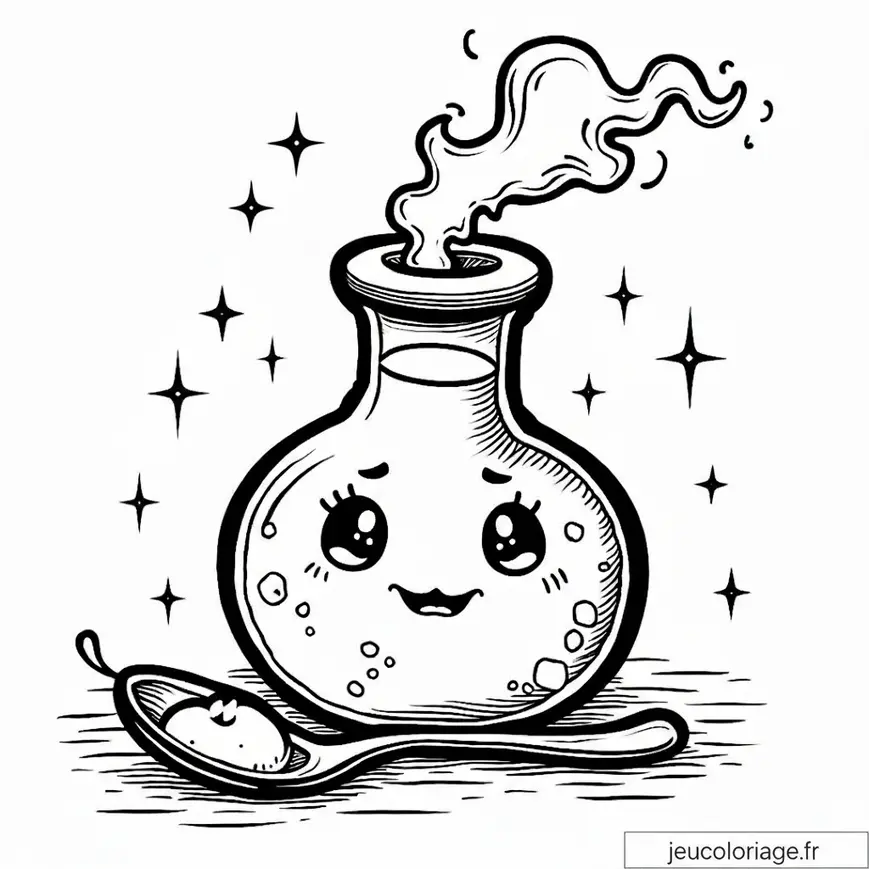 Coloriage Potion Magique Harry Potter