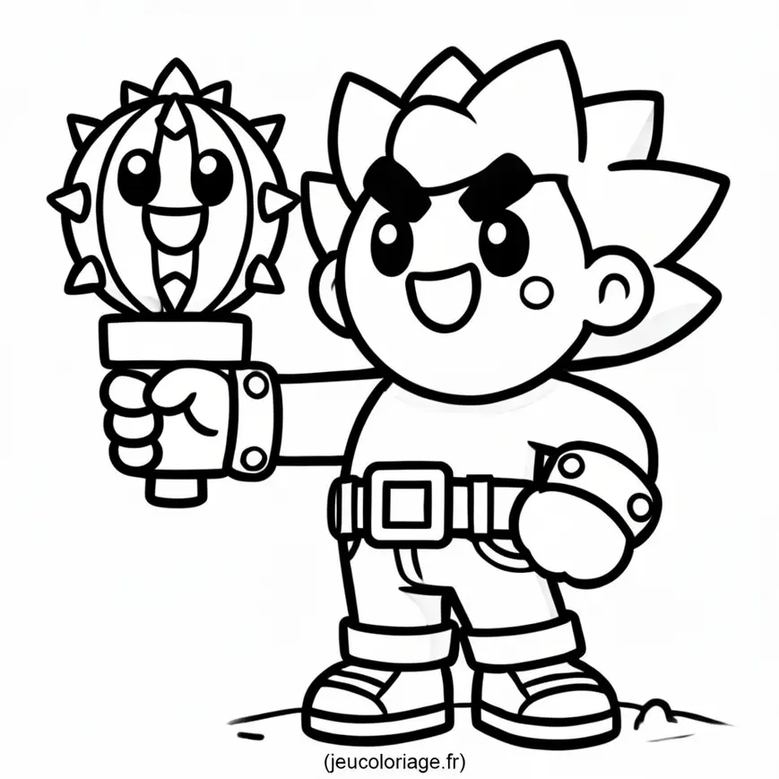Coloriage Spike Brawl Stars