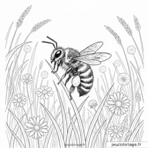Coloriage Abeille