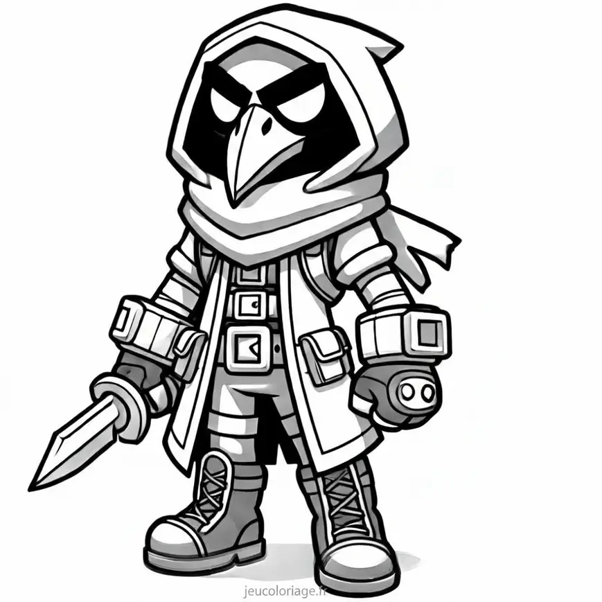 Coloriage de Crow (Brawl Stars)
