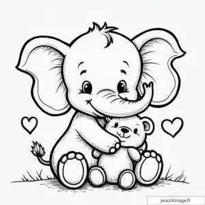 Coloriage Elephant