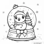 Coloriage Noël Kawaii