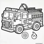Coloriage Pompier