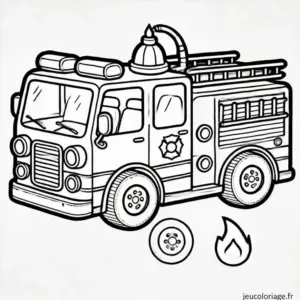 Coloriage Pompier