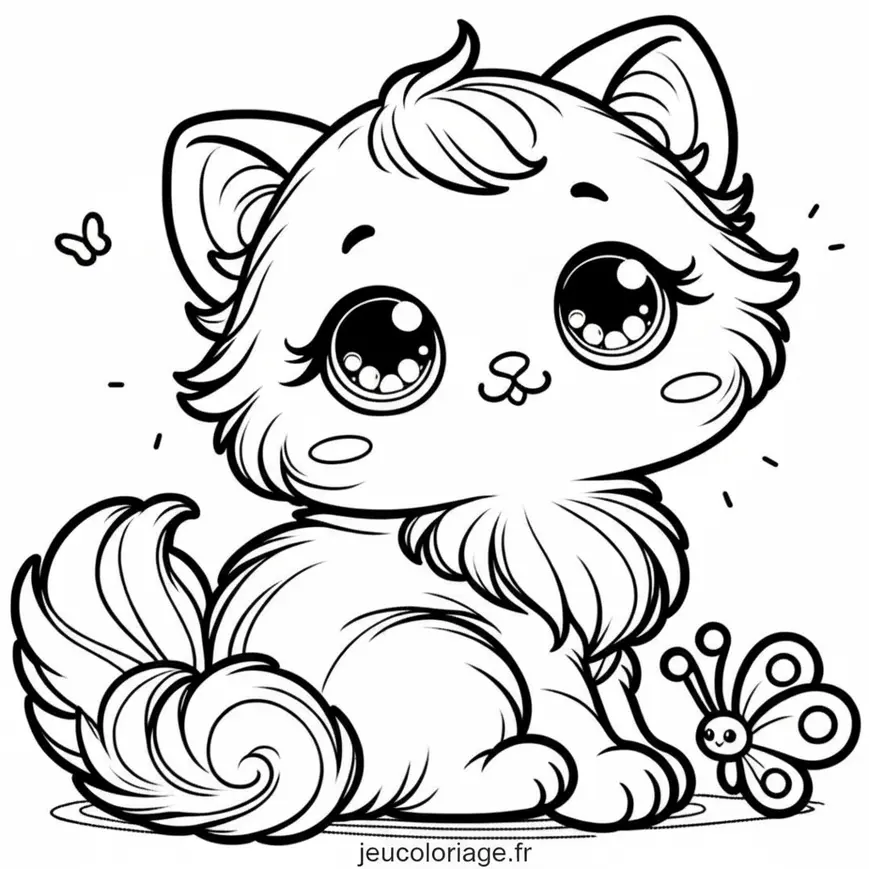 Coloriage Chaton mignon