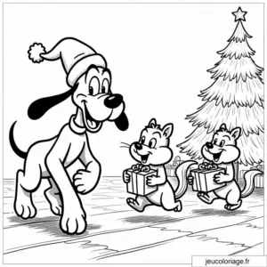 Coloriage Noël Disney