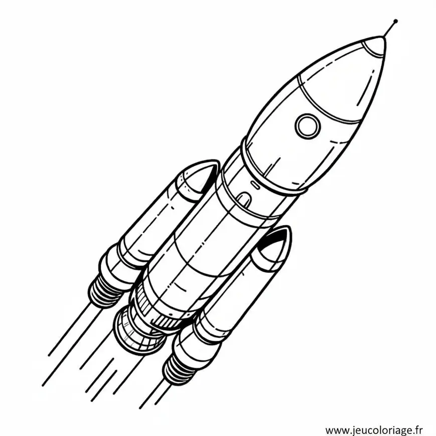 Coloriage Fusée Ariane 5