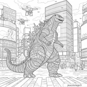 Coloriage Godzilla