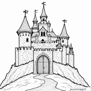 Coloriage Château