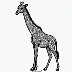 Coloriage Girafe