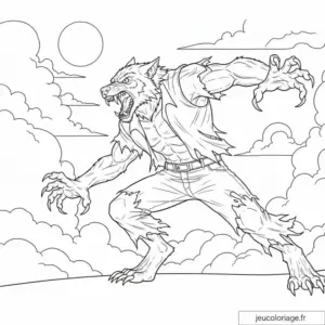 Coloriage Halloween qui fait peur