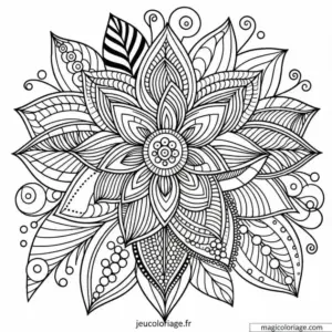 Coloriage Fleurs