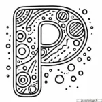 Coloriage Alphabet décoré