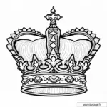 Coloriage Galette et couronne des rois