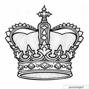 Coloriage Galette et couronne des rois
