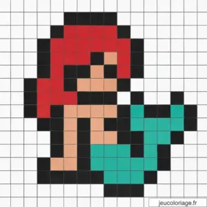 Coloriage Pixel Art Fantastique
