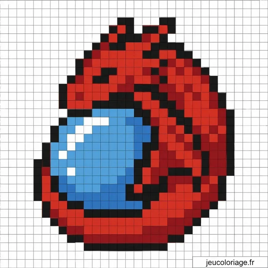 Pixel art : reproduisez un œuf fantastique aux couleurs vives