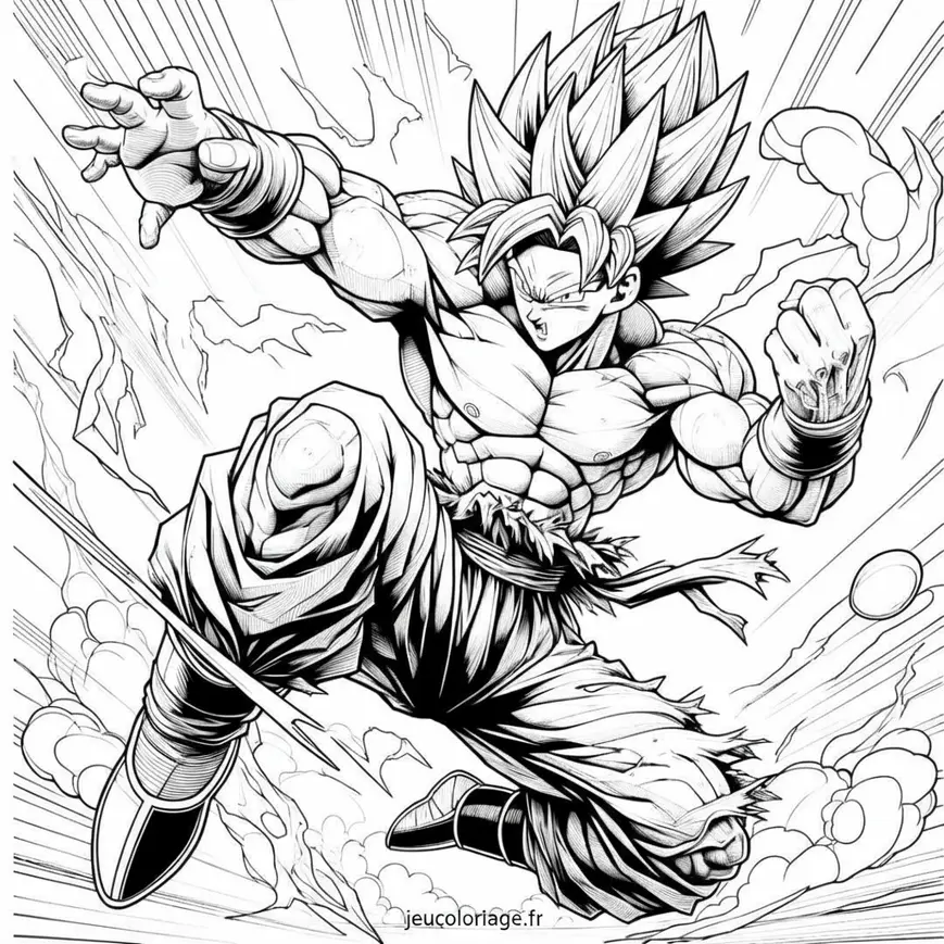 Super Guerrier en action
