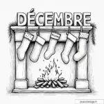 Coloriage Décembre