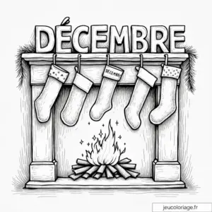 Coloriage Décembre