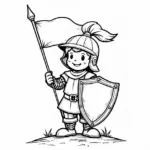 Coloriage Chevalier