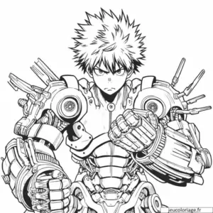 Coloriage Manga Garçon