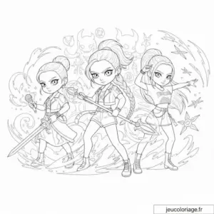 Coloriage Kpop demon hunters