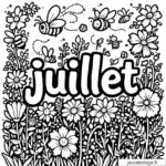Coloriage Juillet