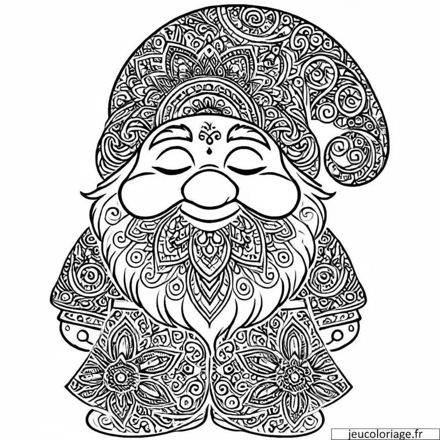 Coloriage Mandala Nain Enchanté Disney