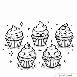 Coloriage Cupcake