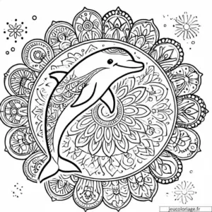 Coloriage Dauphin