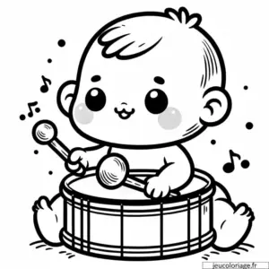 Coloriage Bébé