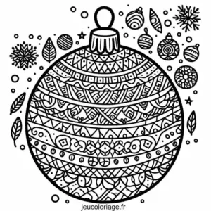 Coloriage Boule de Noël