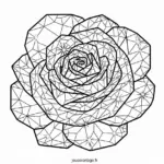 Coloriage Rose