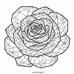 Coloriage Rose