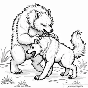 Coloriage Loup