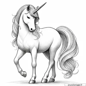 Coloriage Licorne