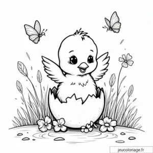 Coloriage Pâques