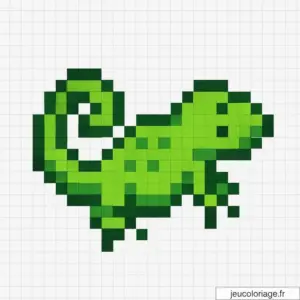Coloriage Pixel Art Animaux