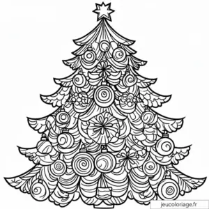 Coloriage Mandala Noël